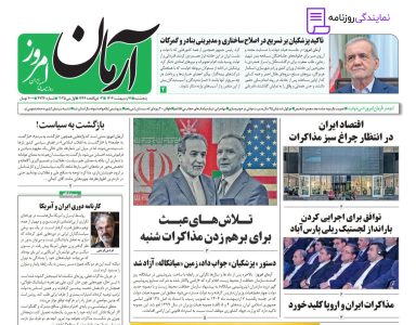 تلفن روزنامه آرمان امروز 6 شماره روزنامه آرمان امروز